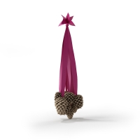 圣诞节装饰品：松果C4D模型Christmas pinecone 3D model