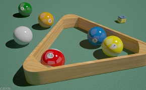 台球C4D模型（c4d for vray）Billiards