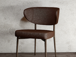 休闲椅 真皮靠椅C4D模型 Mills chair