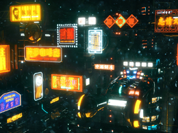 Neon Sign, Cyberpunk, 霓虹燈管3D模型 含動態