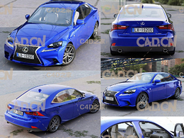 雷克萨斯汽车C4D模型 Lexus IS F-Sport 2016 – 3D Model