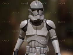 星球大战克隆人士兵C4D模型 Star Wars clones