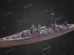 沙皇海军苏沃洛夫公爵战列舰C4D模型下载Knyaz Suvorov 3d model