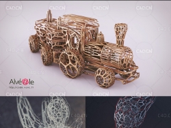 C4D三维模型对象镂空插件Vonc Alveole v1.0.3 for Cinema 4D R23中文汉化版