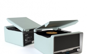 飞利浦PHILIPS OTT2000经典蓝牙黑胶唱片机、黑胶唱机C4D模型