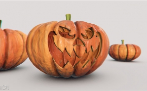 万圣节南瓜C4D模型 C4D Halloween Pumpkin by Remco