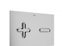 洛卡品牌PL6双冲水按键面板3D模型素材下载PL6 Dual Flush Plate by Roca