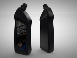 机油塑料瓶C4D模型 Plastic Bottle