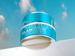 C4D化妆品面霜全反射金属质感产品渲染模型