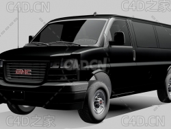 吉姆西汽车GMC豪华商务车2022款C4D汽车模型下载