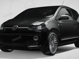 大众家用汽车轿车2015款C4D汽车模型下载