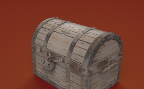 宝箱C4D模型 Treasure Chest 3d model