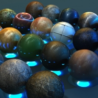 1G的C4D材质球：Cinema4d Material Pack for C4D