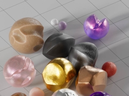 RS材质球costume particles