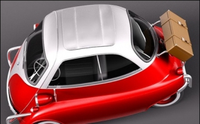 经典微型汽车：宝马伊塞塔C4D模型 Isetta BMW