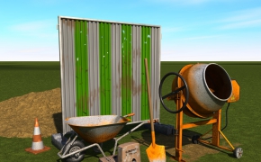 施工工地设备C4D模型