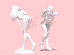 性感女孩塞尔达卡通人物角色C4D模型 Zelda