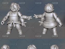 热血街区卡通角色模型 Smoky Breakdowns