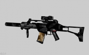 德国G36K短突击步枪C4D模型 G36K-SD