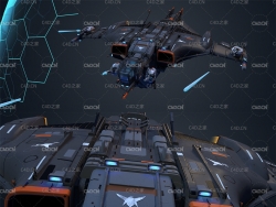 G1科幻战舰 太空飞船C4D模型