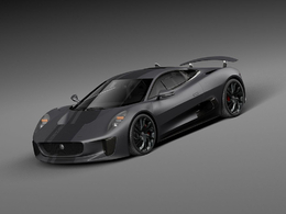 捷豹超跑C-X75 2014款C4D模型 Jaguar C-X75 2014 3D Model