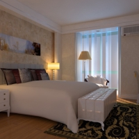 卧室C4D渲染模型 Bedroom 3D model