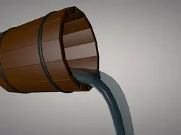 C4D模型液体动画工程文件 Modeled liquid