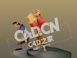 C4D寻宝人卡通游戏人物强盗男性角色模型 The Trail we Blaze