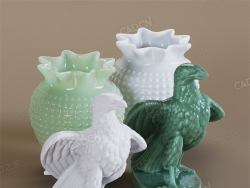 C4D瓷器牛奶玻璃陶瓷OCTANE材质Porcelain+MilkGlass
