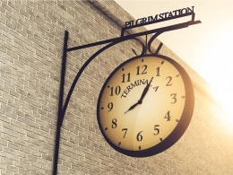 C4D Octane复古欧式火车站时钟模型 C4D Model Train Station Clock