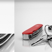 多功能瑞士军刀、本田车钥匙、钥匙C4D模型