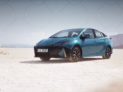未知品牌家用小轿车C4D模型 CAR