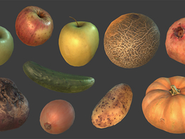 水果蔬菜3D模型 Cubebrush – Photoreal Food