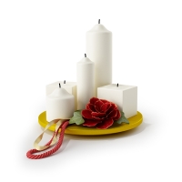 圣诞节蜡烛C4D模型 Christmas candles 3D model