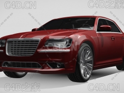 克莱斯勒300c豪华汽车轿车2013款C4D汽车模型下载