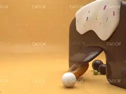 C4D卡通碰撞动画场景工程
