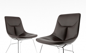 休闲椅 餐椅C4D模型 Corina Chair by Zanotta