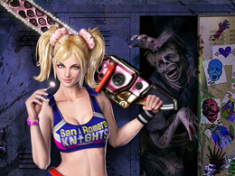 180套C4D僵尸题材冒险类游戏《电锯糖心》Lollipop Chainsaw角色动画模型合集