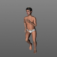 C4D裸体男人绑定模型（跑步动作） man01 nude V8.5 mot 08