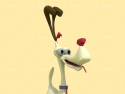 宠物狗卡通小狗C4D模型模型 Dog 3d model