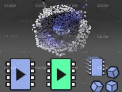 C4D运动图形学动画缓存烘焙插件中文汉化版 CV-Effectors Cache Effector v1.0.06
