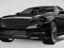 梅赛德斯奔驰s400d汽车豪华轿车2018款C4D汽车模型下载
