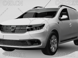 达契亚·洛根SUV越野汽车2019款C4D汽车模型下载
