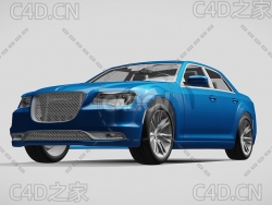 克莱斯勒300c-lx2豪华汽车轿车2016款C4D汽车模型下载