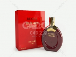 爱马仕香水瓶C4D模型Hermes