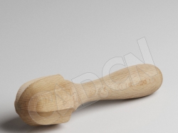 C4D木槌木制挤柠檬器模型 Woodsqueezer
