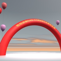 庆典模型：气球、拱门C4D模型