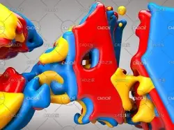 C4D融化文字 Cinema 4D R20 Create Your Colorfull Title Beginner