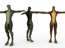 变异蛇人C4D模型 raw drakon 3d model