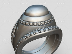 玛瑙宝石戒指c4d模型 Lisa 2